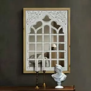 ديكور جداري خشب شابي شيك - خشبي وابيض