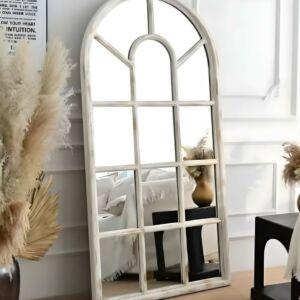 مرآة أرضية ريتا - ابيض