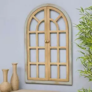 شباك ديكور خشب كاير - اطار تيفاني