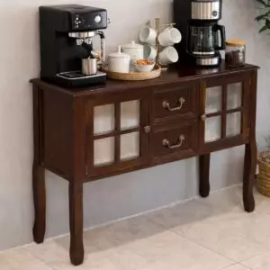 كونسول خشب طبيعي لارف