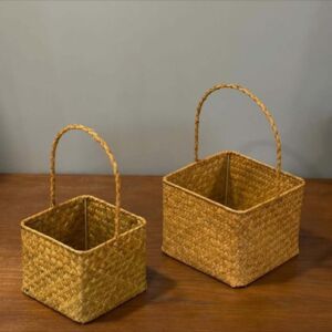 طقم سلال راتان هاتان - قطعتين