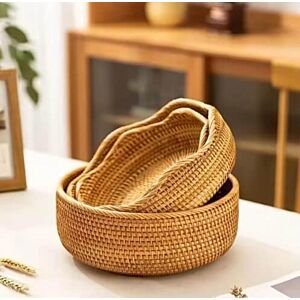 طقم سلة تنظيم راتان رشين - 3 قطع