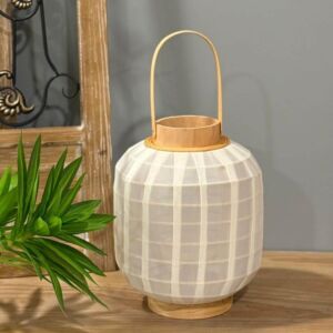 فانوس راتان وقماش من لايلاك - 30 سم