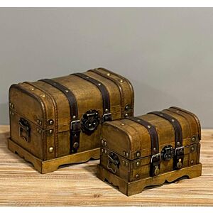 طقم صندوق تنظيم خشب كوكو - قطعتين