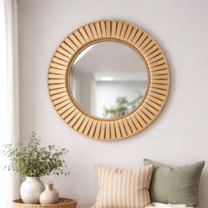 مرآة جدارية خشب هانوم - خشبي