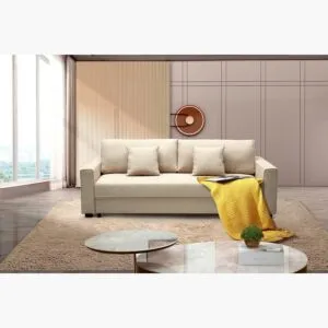 كنبة سرير قابلة للسحب بمساحة تخزين سايروس