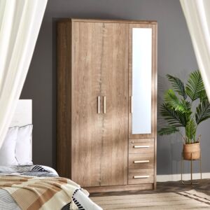 دولاب ملابس 3 أبواب بمرآة من كيرفي