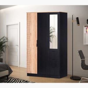 دولاب ملابس 3 أبواب بمرآة و3 أدراج من جوردن