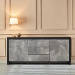 بوفيه جانبية بـ3 أدراج وبابين - مانهاتن لوكس