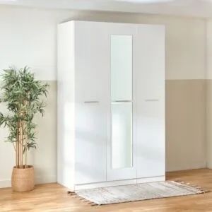 خزانة ملابس 3 أبواب بمرآة - فرانكفورت