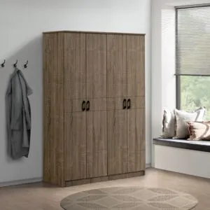 دولاب ملابس 4 أبواب من أوسيس