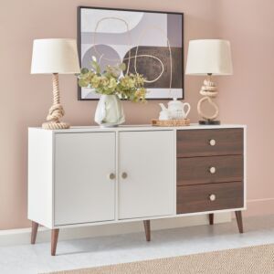 خزانة جانبية بـ3 أدراج وبابين من ناتاليا إن إكس تي