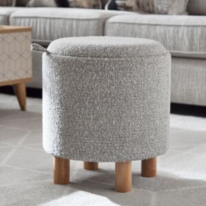 مسند أرجل خشبي بمساحة تخزين وصينية تقديم من نورديكا