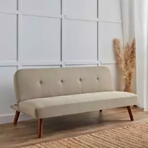 كنبة سرير قماش 3 مقاعد من سيمون