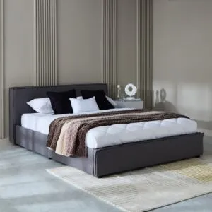 سرير كوين منجد بمساحة تخزين هيدروليك من كولتورب - 160x200 سم