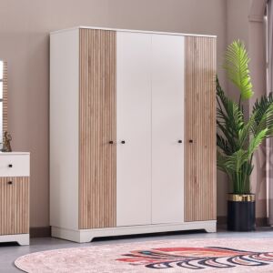 دولاب ملابس بـ4 أبواب من بولو