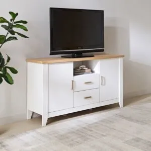 طاولة تلفزيون مع بابين من سكاي