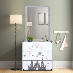 طاولة تزيين بمرآة و3 أدراج من بيكسي