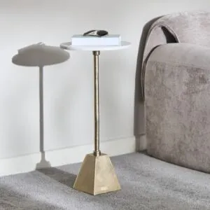 طاولة جانبية بسطح رخام - ديون