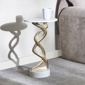 طاولة جانبية بسطح رخام من هيدي