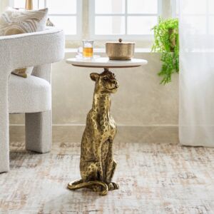 طاولة جانبية بسطح من الرخام الأصلي من چاجوار