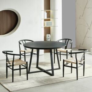 طقم طاولة طعام بـ4 مقاعد من بلاكبيرن
