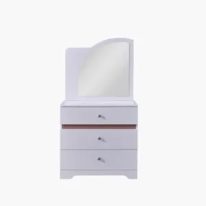 طاولة تزينن بـ3 أدراج ومرآة من بيد