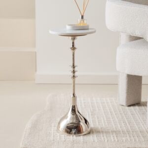 طاولة جانبية بسطح من الرخام الأصلي - بيلي