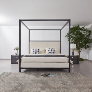 سرير كينج بأعمدة وينشستر من كامبريدج - 180×200 سم