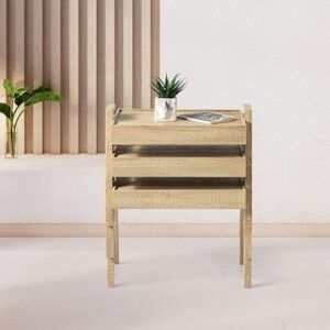 طاولات متداخلة من إلكترا - طقم 3 قطع