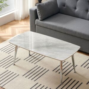 طاولة قهوة حجر ملبد من سيان