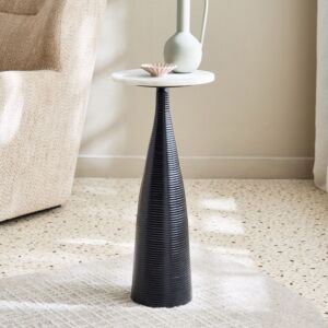 طاولة جانبية بسطح رخام طبيعي دلفين