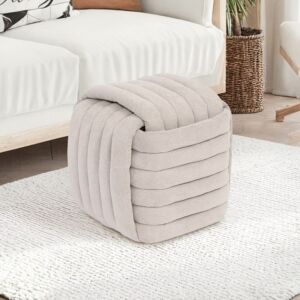 مقعد ومسند قدم قماشي من ليون