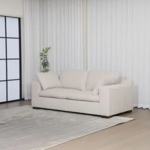 كنبة ثلاثية مع وسادتين للذراعين من فيكتوريا