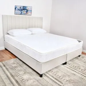 مرتبة مزدوج بإسفنج عالي المرونة ونوابض حلزونية - 120x200x22 سم