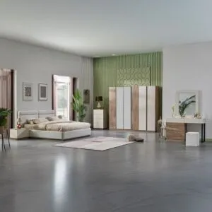 Leona King Bedroom Set 6 Pieces - 180X200 cm