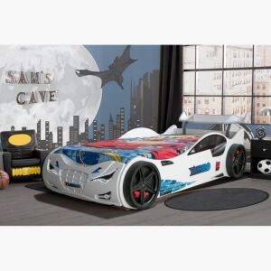 سرير فردي بتصميم سيارة فانيلا تيربوي 90x190 سم