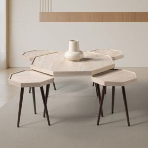 طقم طاولة قهوة 5 قطع فريدلي