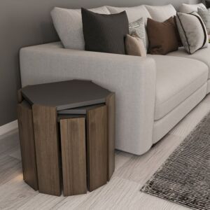 طقم طاولة جانبية متداخلة 3 قطع مودوليكس سوايا