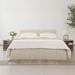 سرير كينغ منجد بمساحة تخزين هيدروليك فرانكفورت نكستا 180x200 سم