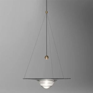 إنارة معلقة زجاج وتر مارك ليد كبير