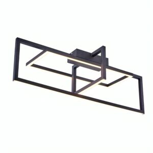 إنارة معلقة لطش هيلدا المنيوم 39 واط 92 سم - أسود