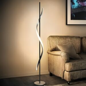 ابجورة ارضية بودا 24 واط 130 سم - أسود وأبيض