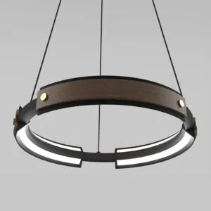 إنارة معلقة انيلو رنج ان - اسود وخشبي