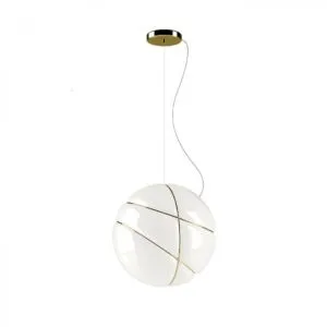 إنارة معلقة راندوم كت سفير - ذهبي وحليبي