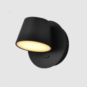 إضاءة جدارية متحركة ليد مودرن - أسود