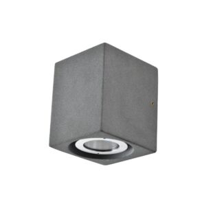اضاءة جدارية داون مربع اسمنت - رمادي