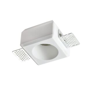 كشاف سبوت جبس دائري مفرد دفن - أبيض