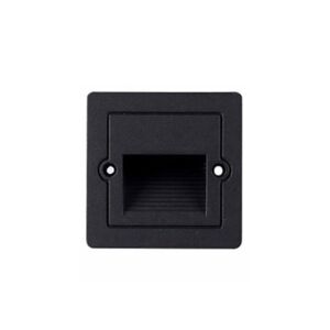 إنارة درج دفن محزز مربع أسود