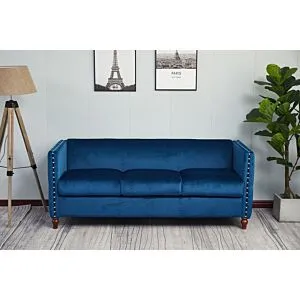 كنبة ثلاثية ماربل - ازرق